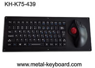 Ergonomische industrielle Tastatur Lasers 5VDC mit Rollkugel FCC USB