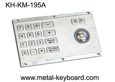 Metallische anti- Vandale Kiosk-Digital-Tastatur mit integrierter Rate der Rollkugel-IP65